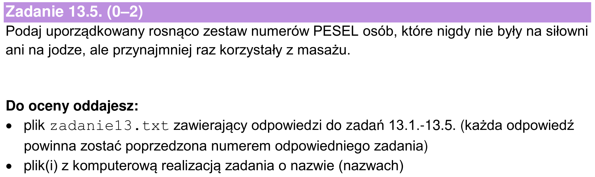 Informator maturalny 2024, zadanie 13.5