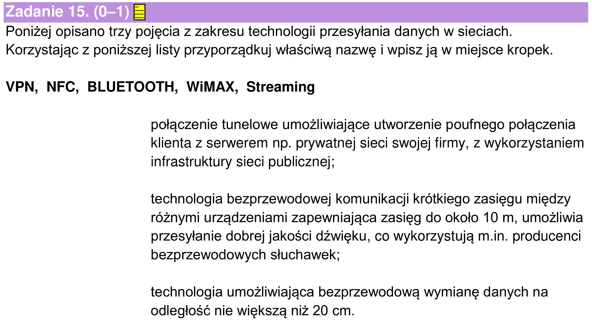 Informator maturalny 2024, zadanie 15