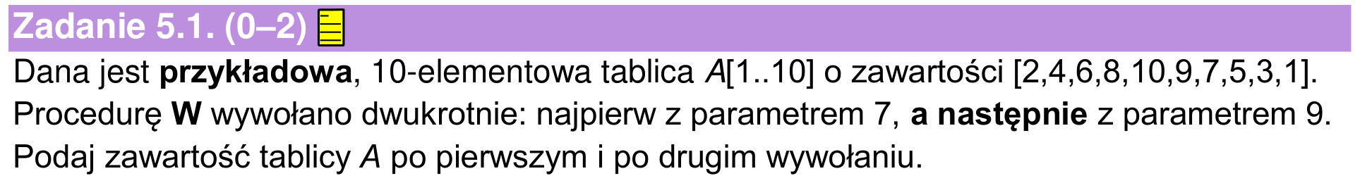 Informator maturalny 2024, zadanie 5.1