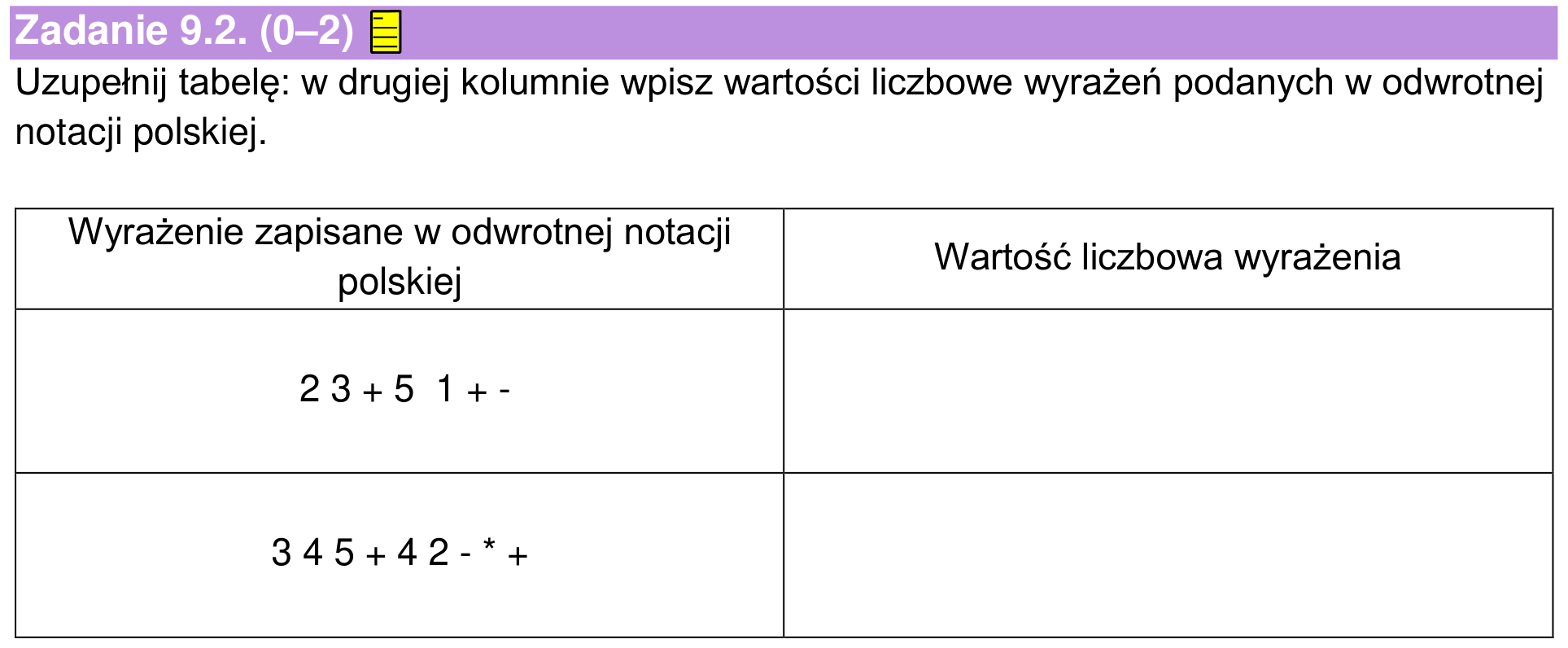Informator maturalny 2024, zadanie 9.2