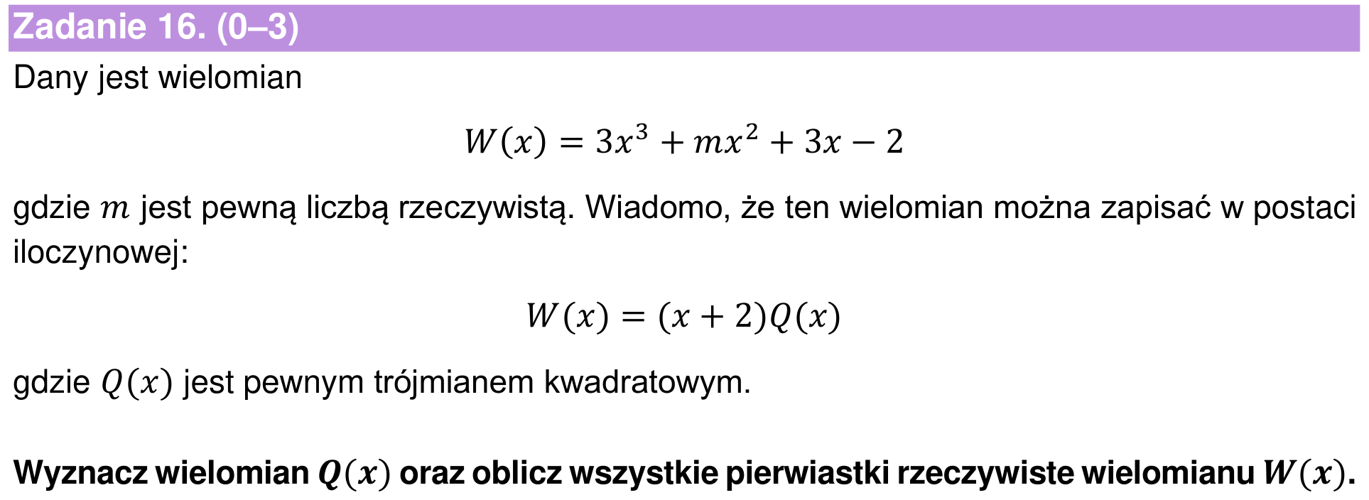 Informator maturalny 2022 – podstawa, zadanie 16