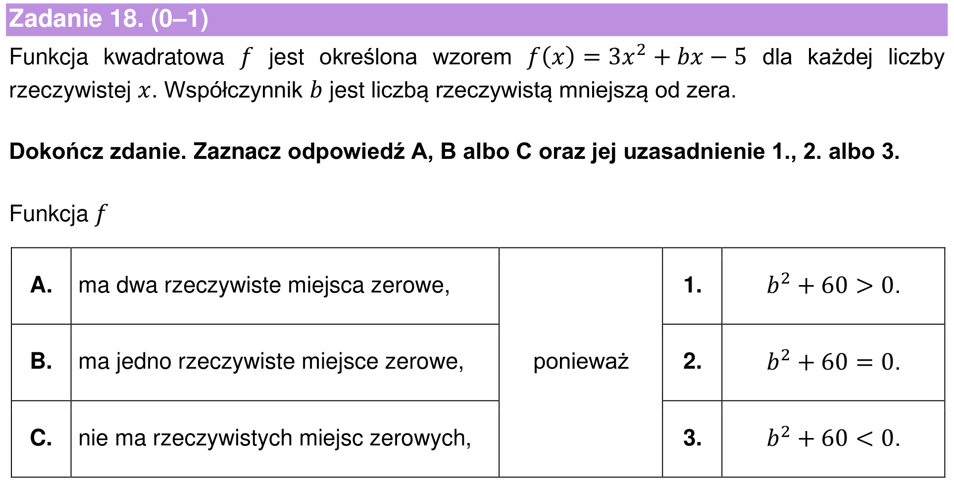 Informator maturalny 2022 – podstawa, zadanie 18