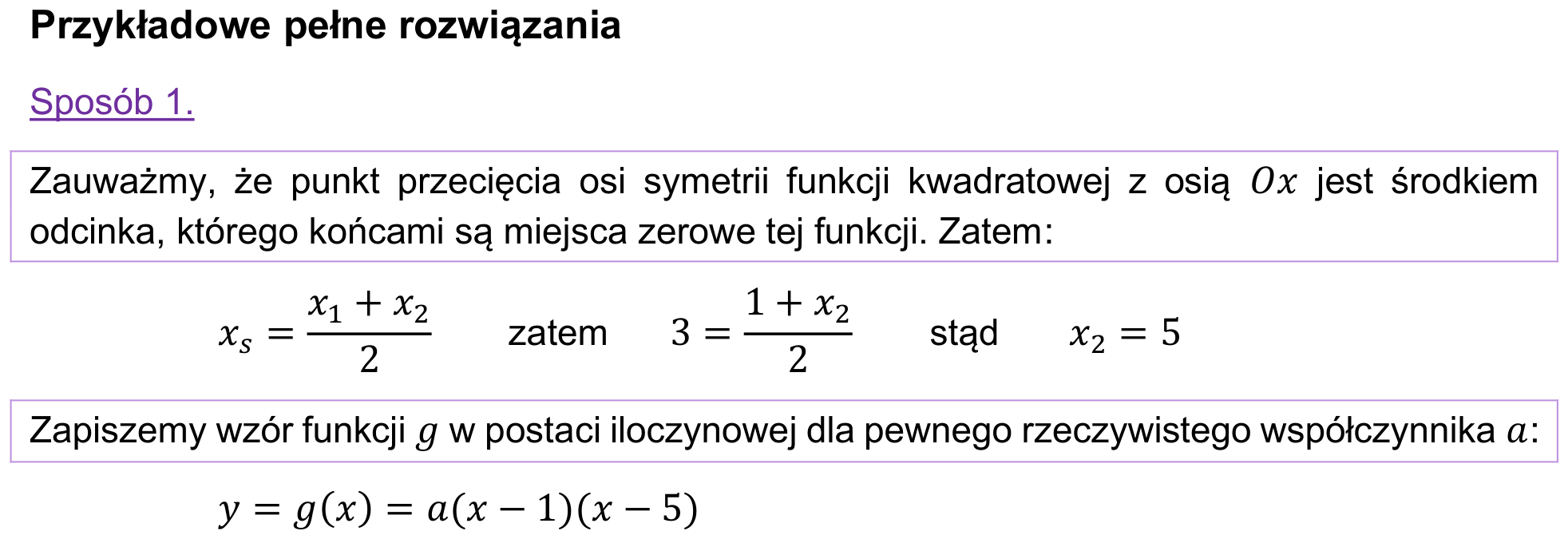 Informator maturalny 2022 – podstawa, odpowiedź do zadania 21.2, fragment 1
