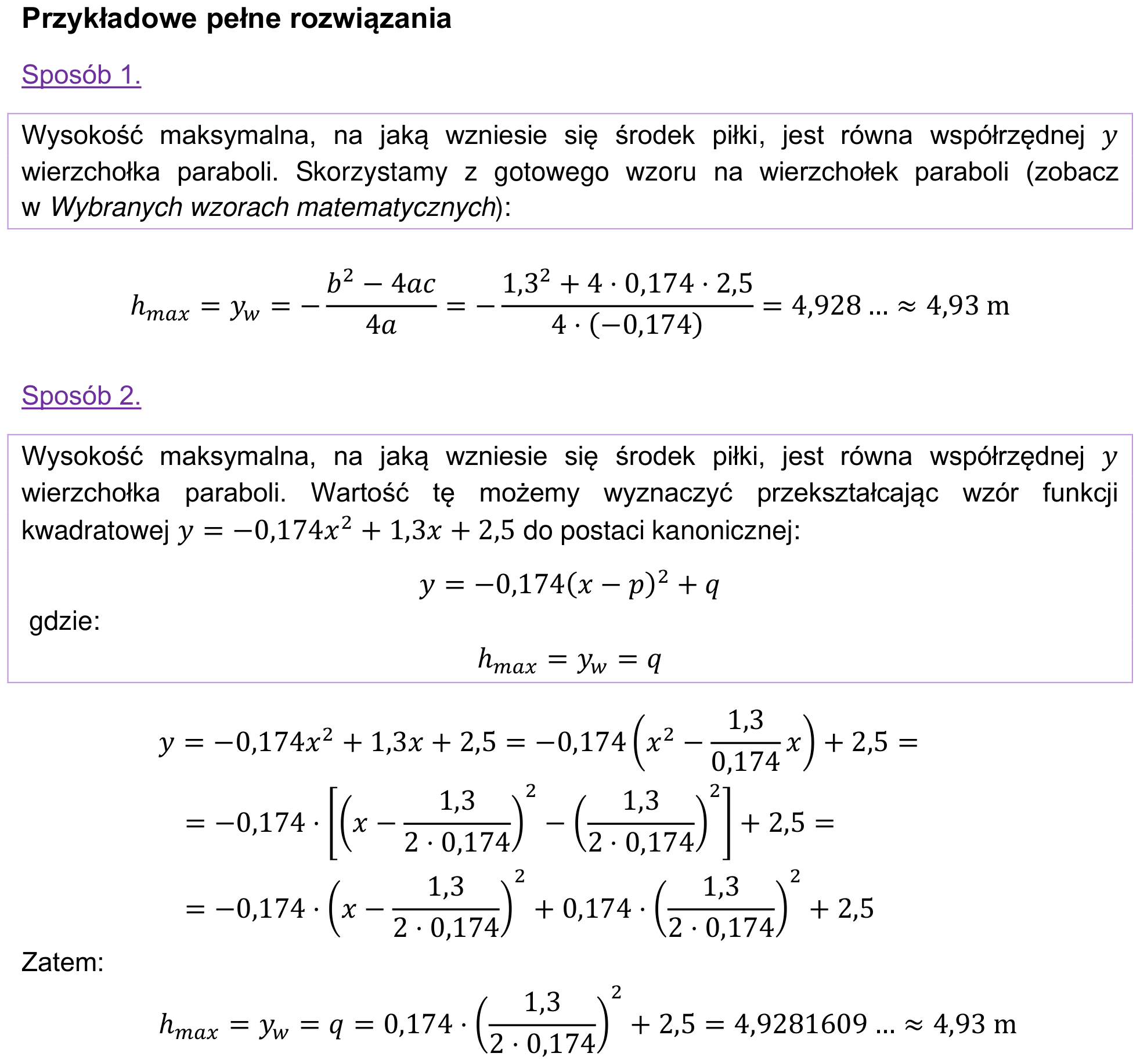 Informator maturalny 2022 – podstawa, odpowiedź do zadania 22.2