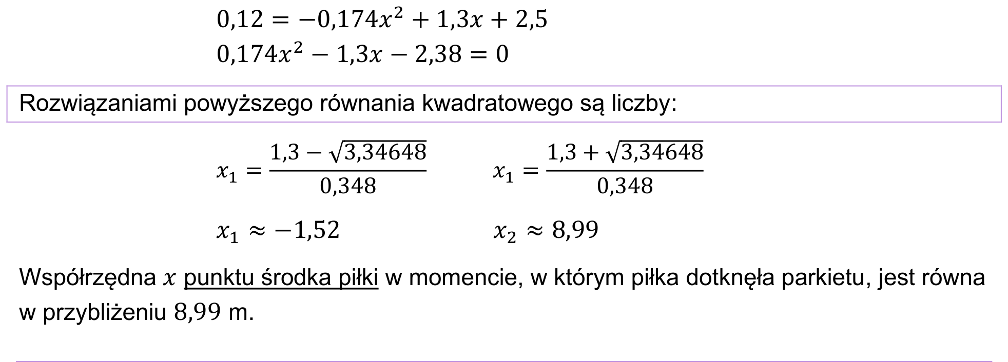 Informator maturalny 2022 – podstawa, odpowiedź do zadania 22.3, fragment 2