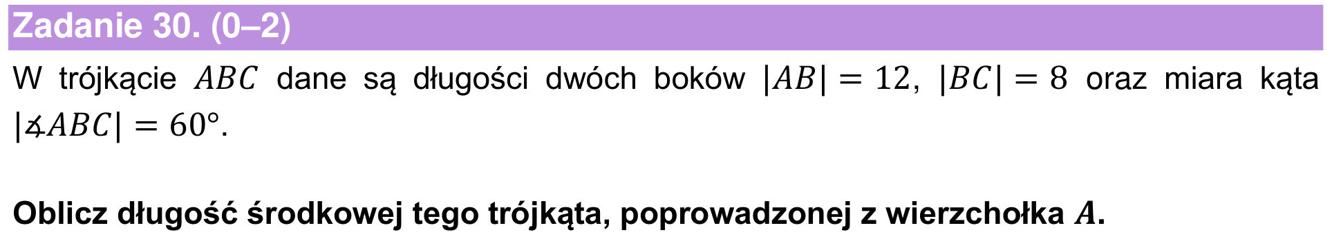 Informator maturalny 2022 – podstawa, zadanie 30