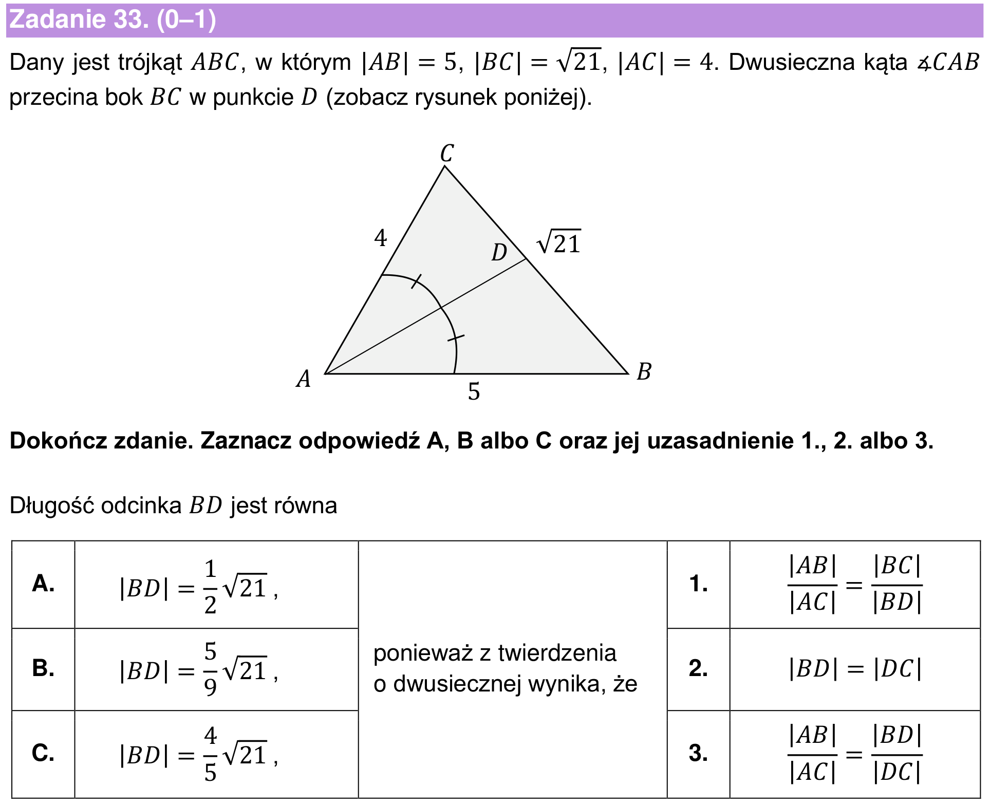 Informator maturalny 2022 – podstawa, zadanie 33