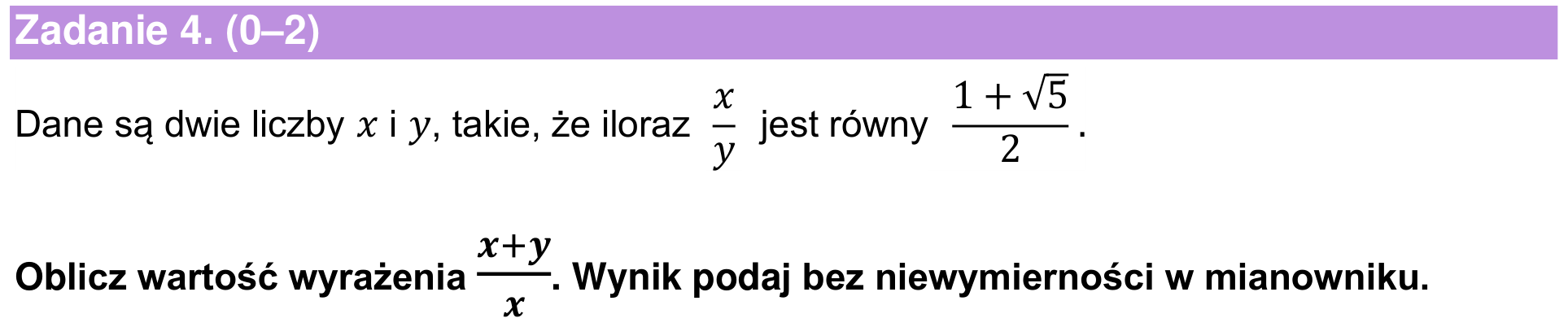 Informator maturalny 2022 – podstawa, zadanie 4