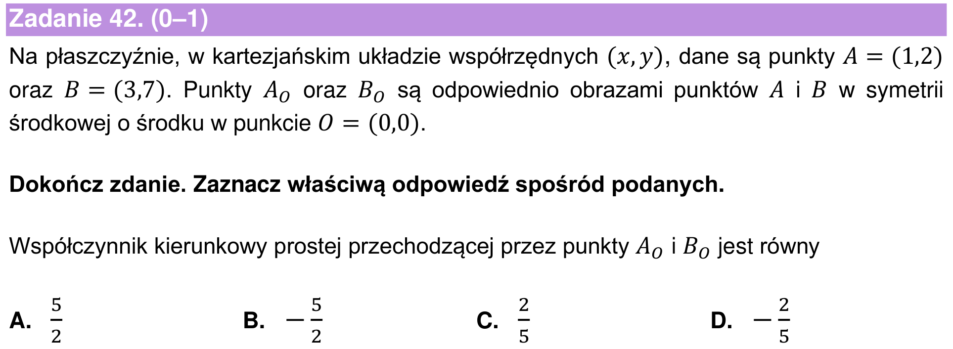 Informator maturalny 2022 – podstawa, zadanie 42