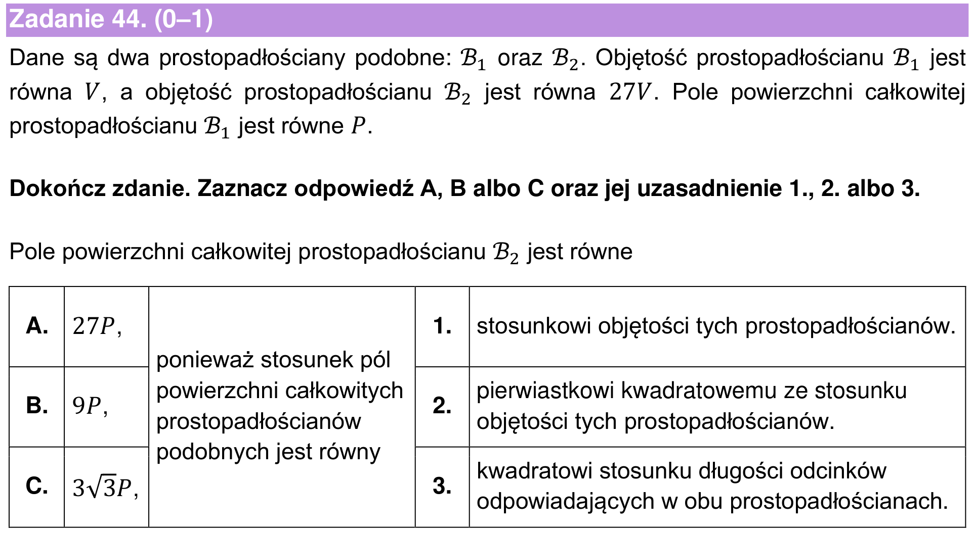 Informator maturalny 2022 – podstawa, zadanie 44