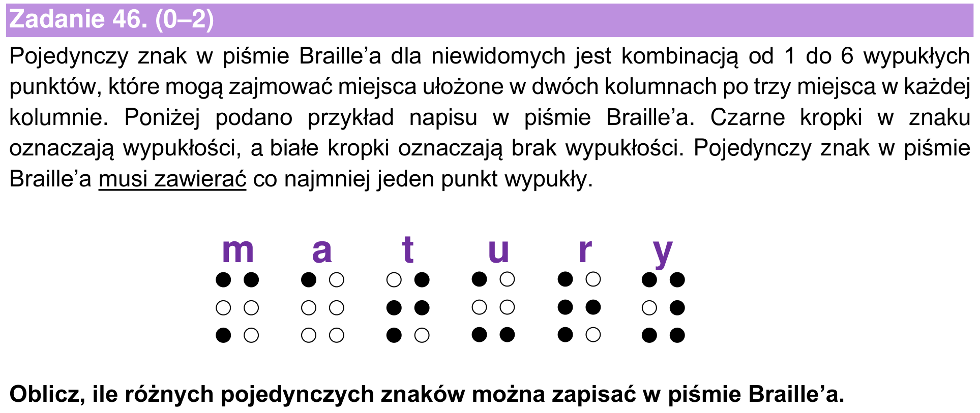 Informator maturalny 2022 – podstawa, zadanie 46