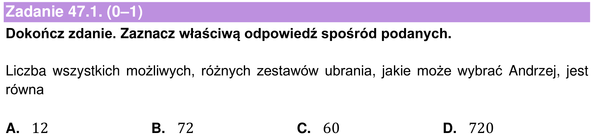 Informator maturalny 2022 – podstawa, zadanie 47.1