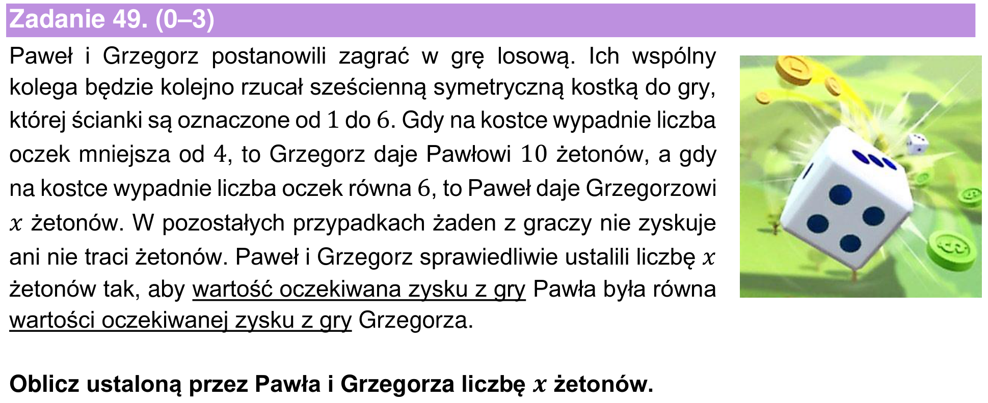 Informator maturalny 2022 – podstawa, zadanie 49