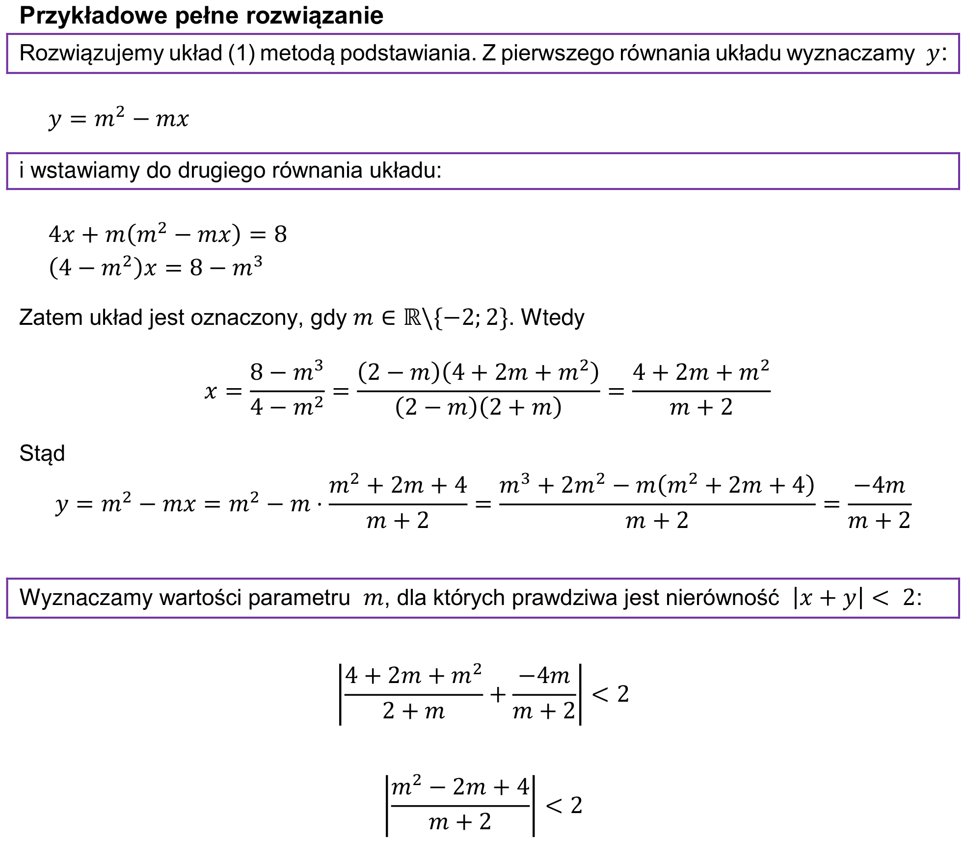 Informator maturalny 2022 – rozszerzenie, odpowiedź do zadania 1, fragment 1