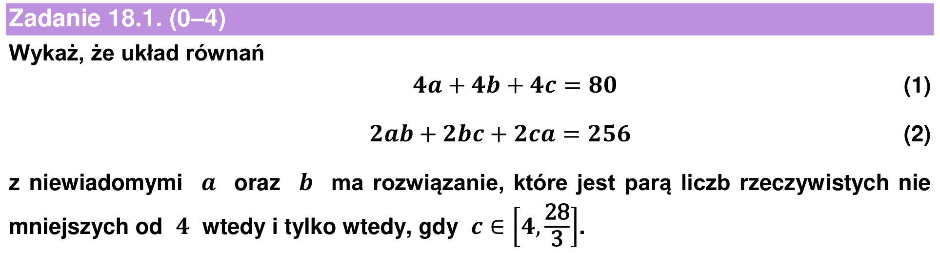 Informator maturalny 2022 – rozszerzenie, zadanie 18.1