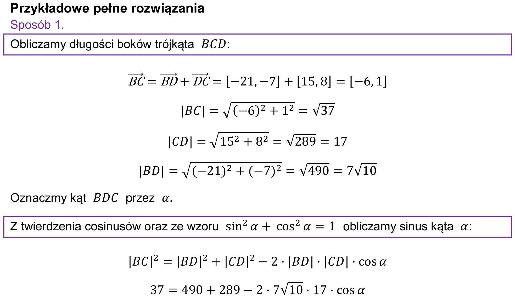 Informator maturalny 2022 – rozszerzenie, odpowiedź do zadania 24, fragment 1
