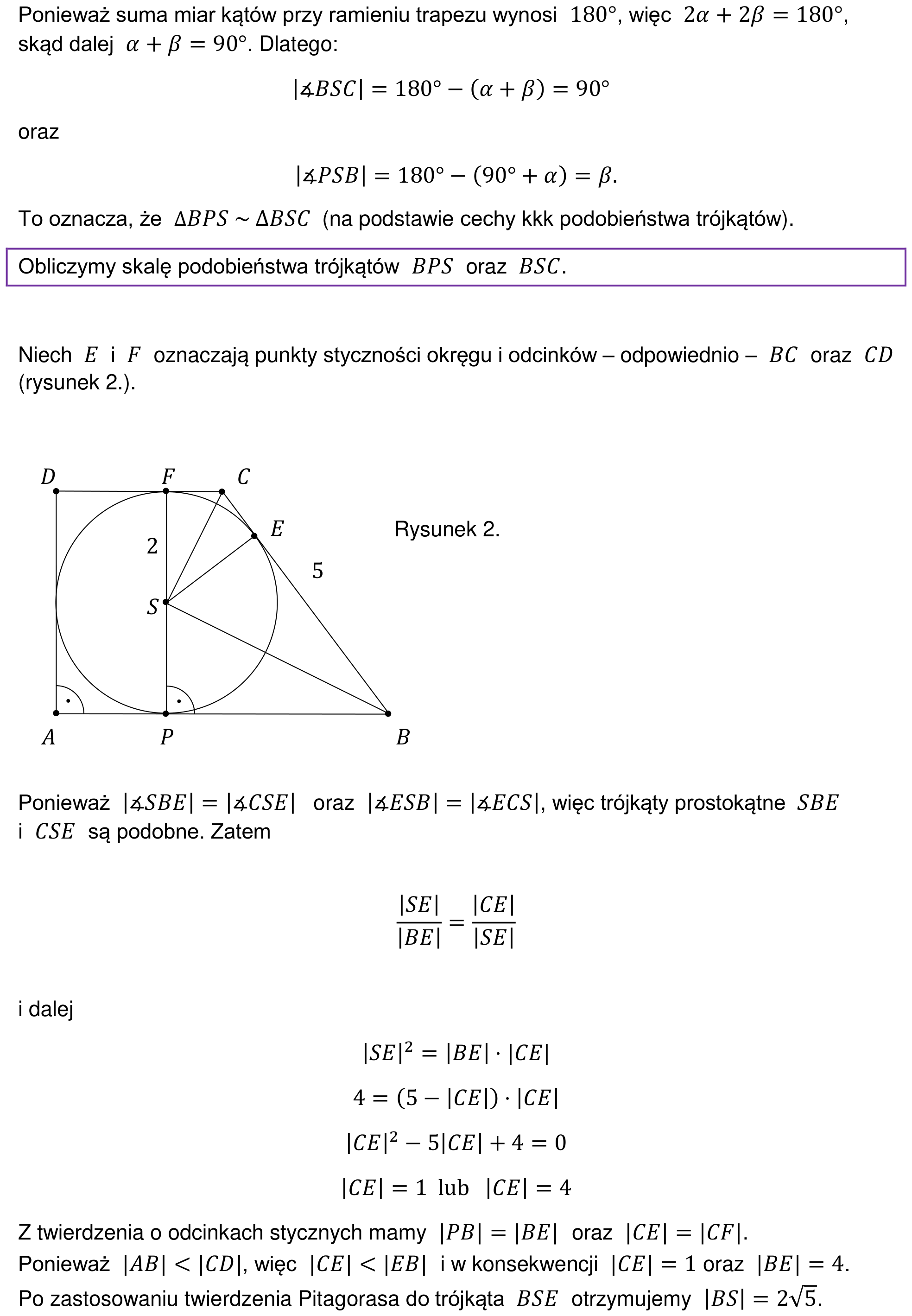 Informator maturalny 2022 – rozszerzenie, odpowiedź do zadania 26, fragment 2