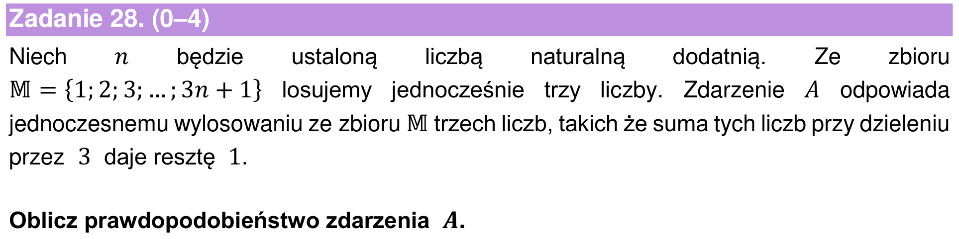 Informator maturalny 2022 – rozszerzenie, zadanie 28