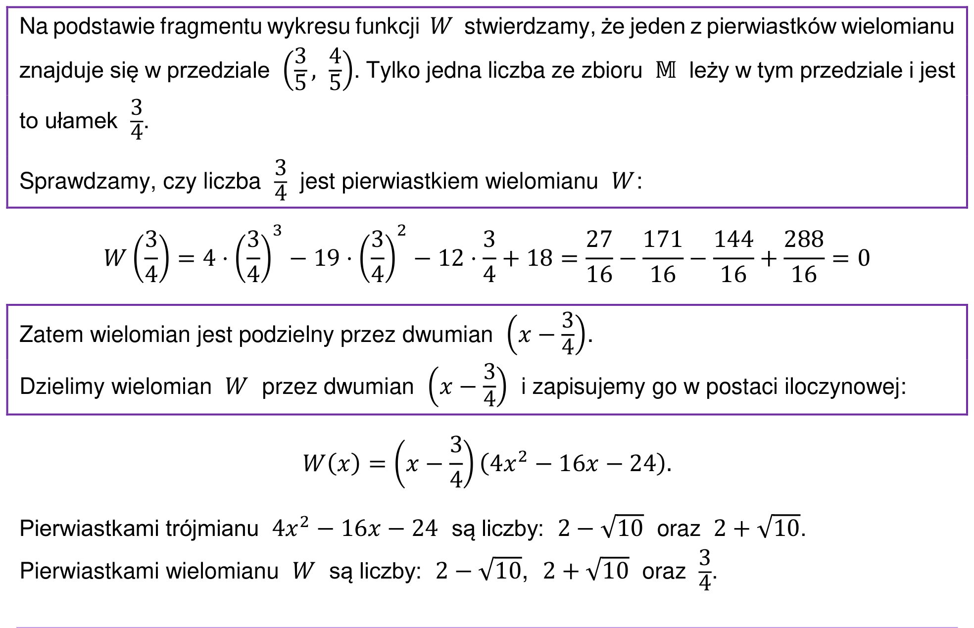 Informator maturalny 2022 – rozszerzenie, odpowiedź do zadania 3, fragment 2
