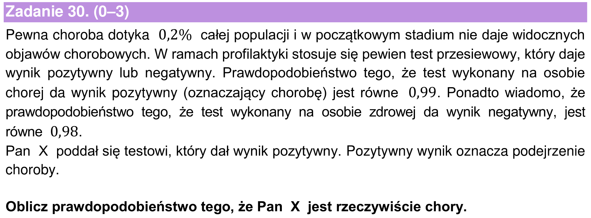 Informator maturalny 2022 – rozszerzenie, zadanie 30