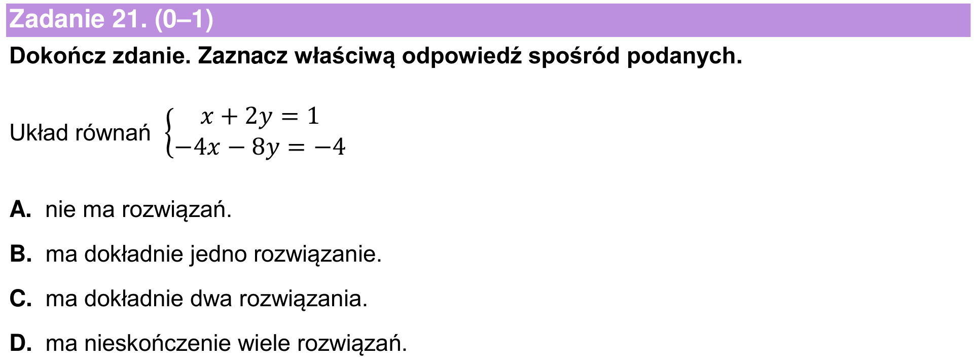 Informator maturalny 2024 – podstawa, zadanie 21