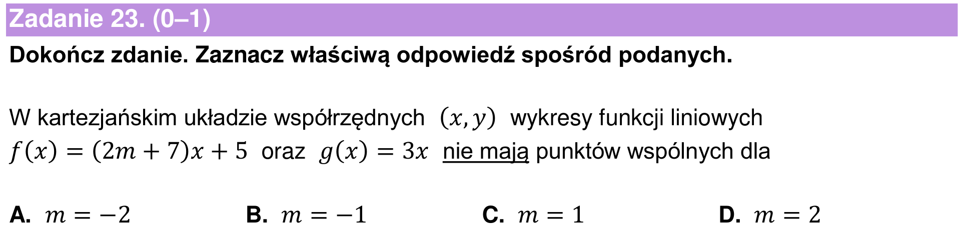 Informator maturalny 2024 – podstawa, zadanie 23