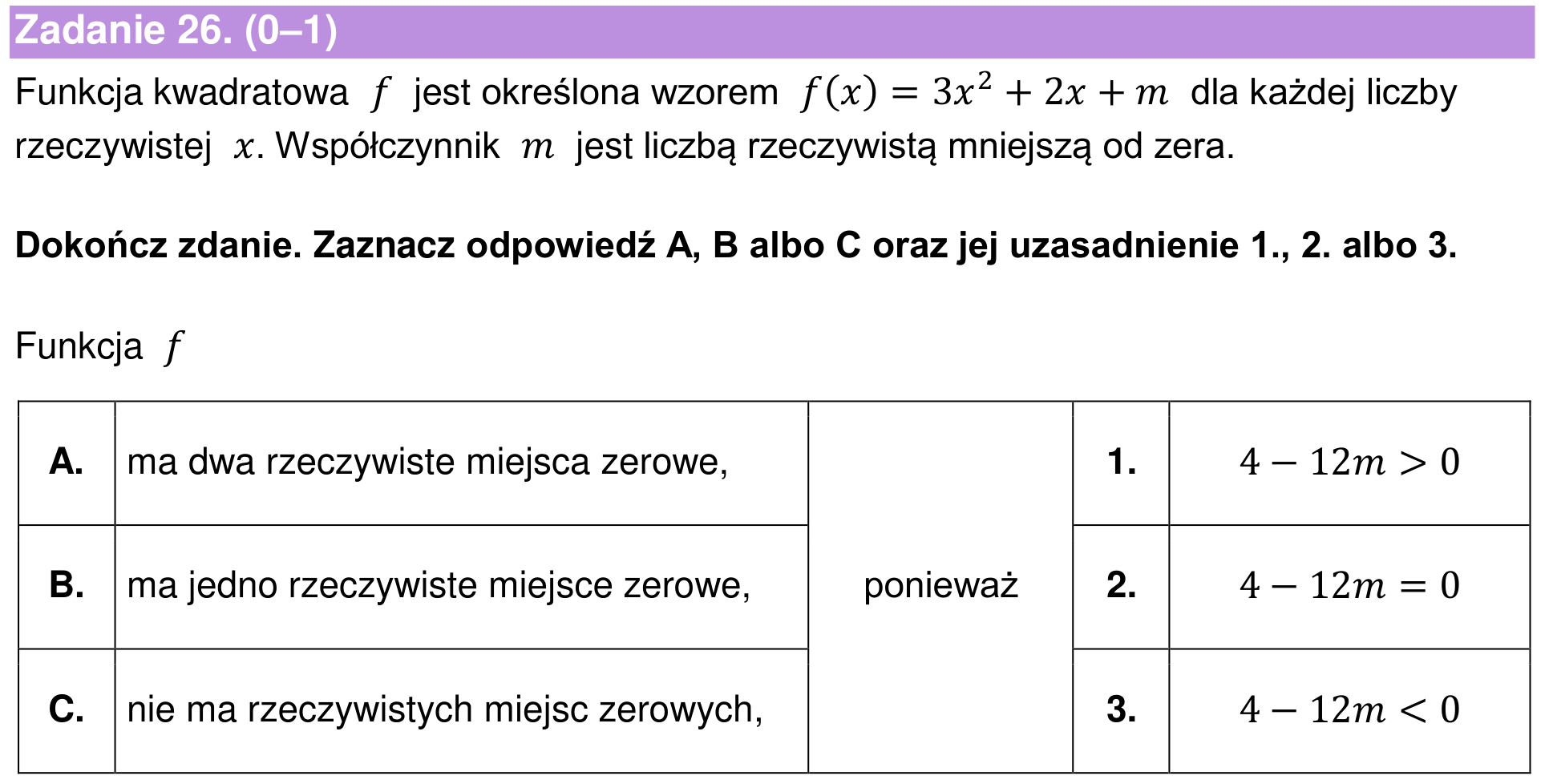 Informator maturalny 2024 – podstawa, zadanie 26