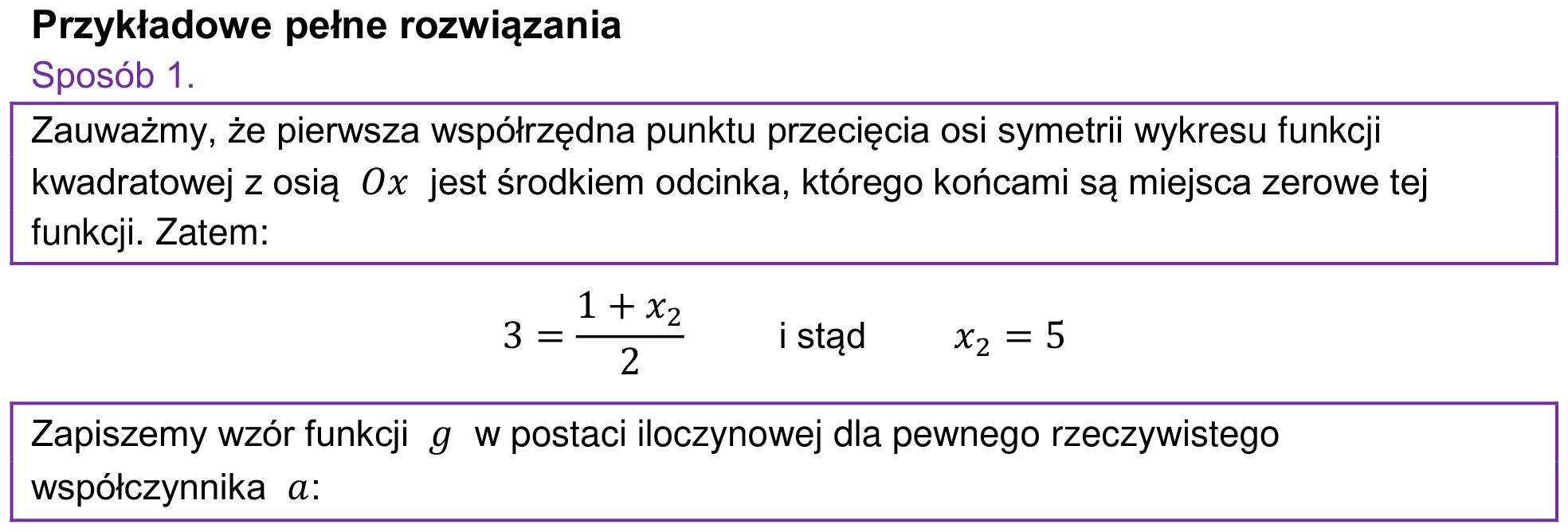 Informator maturalny 2024 – podstawa, odpowiedź do zadania 31, fragment 1