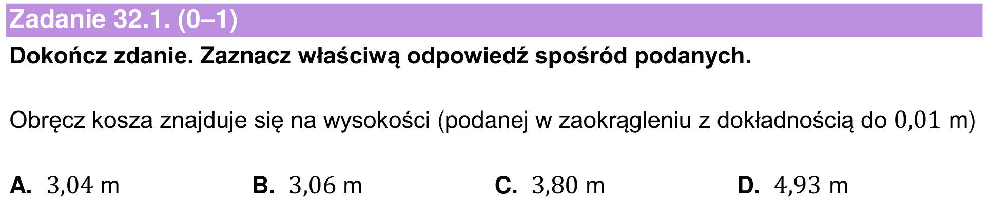 Informator maturalny 2024 – podstawa, zadanie 32.1