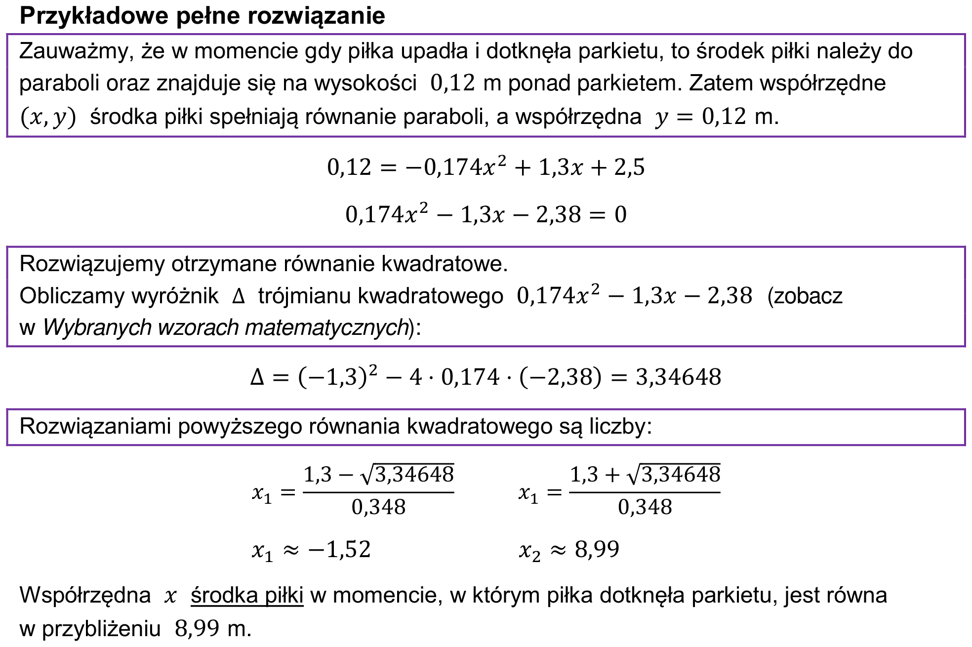 Informator maturalny 2024 – podstawa, odpowiedź do zadania 32.3