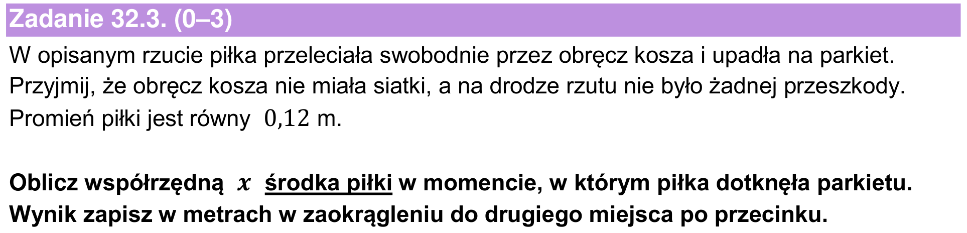 Informator maturalny 2024 – podstawa, zadanie 32.3