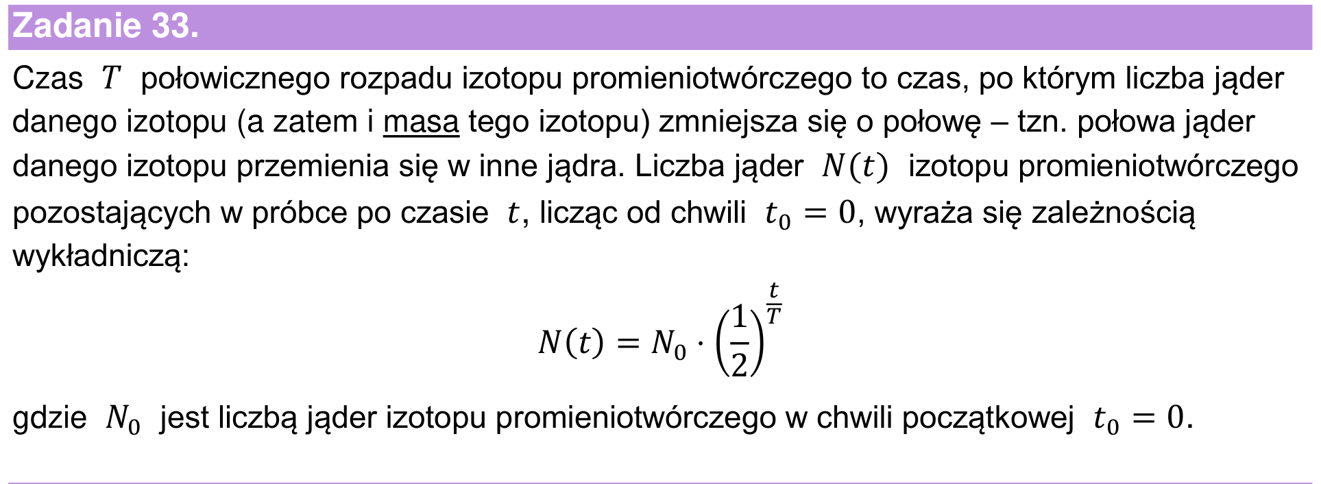 Informator maturalny 2024 – podstawa, wstęp zadania 33