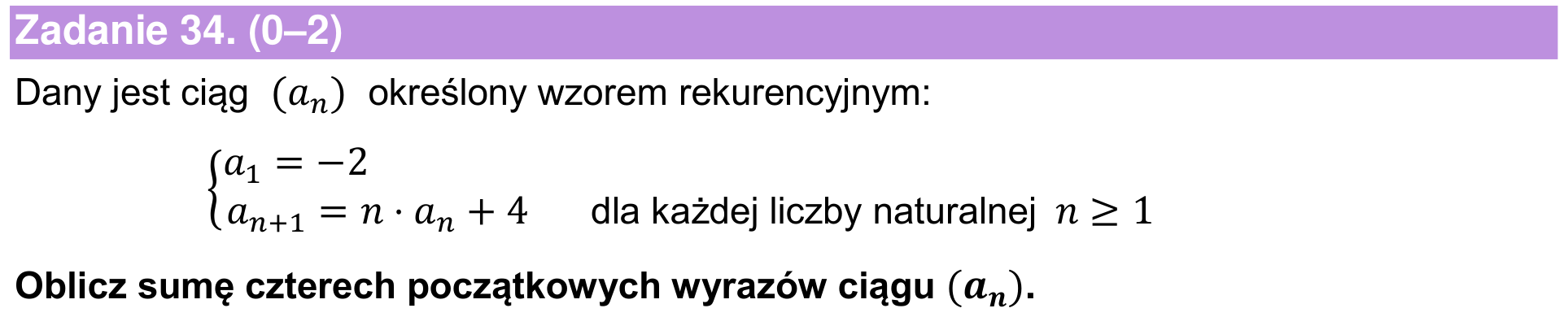 Informator maturalny 2024 – podstawa, zadanie 34