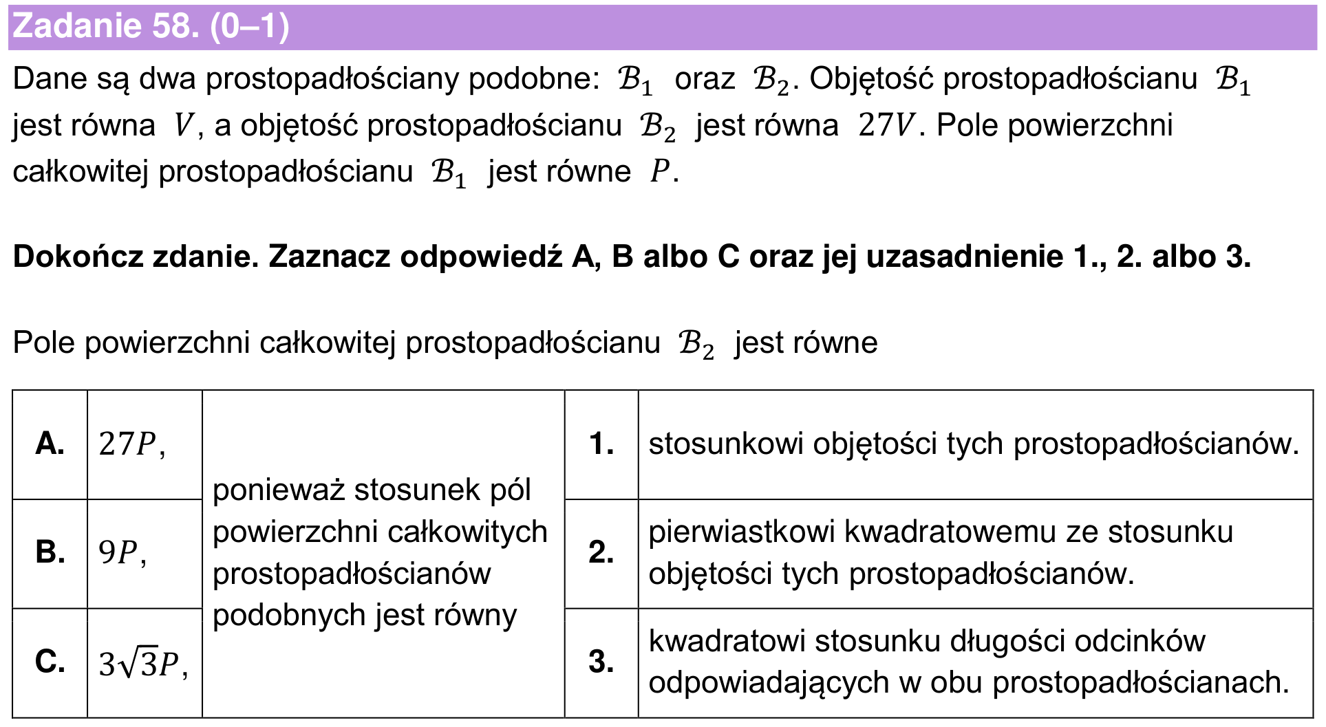 Informator maturalny 2024 – podstawa, zadanie 58