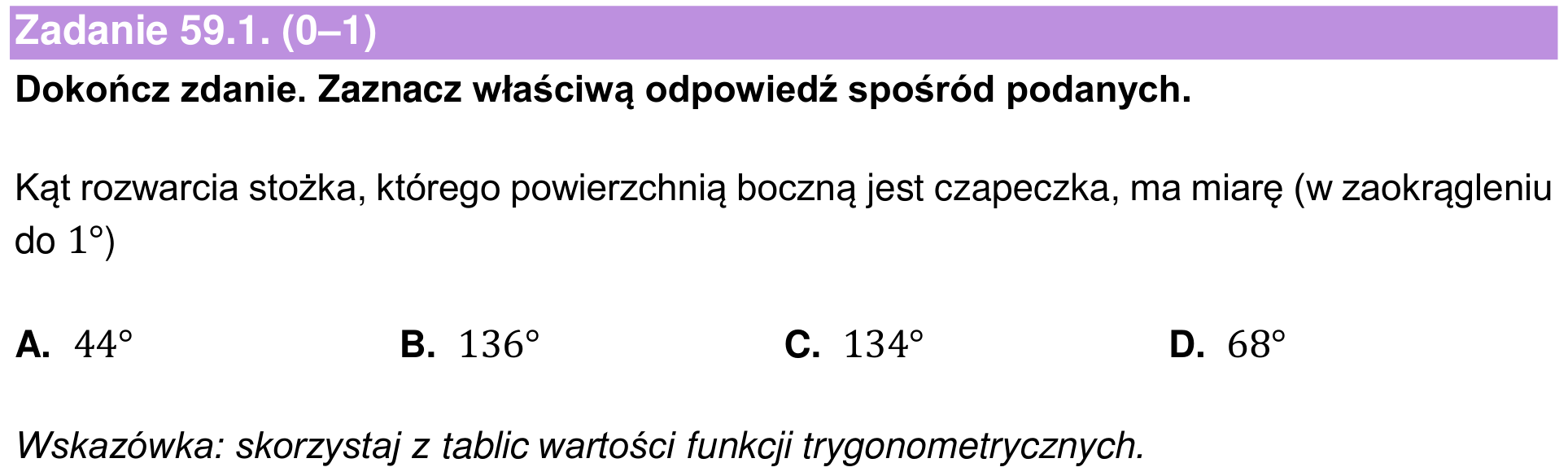 Informator maturalny 2024 – podstawa, zadanie 59.1