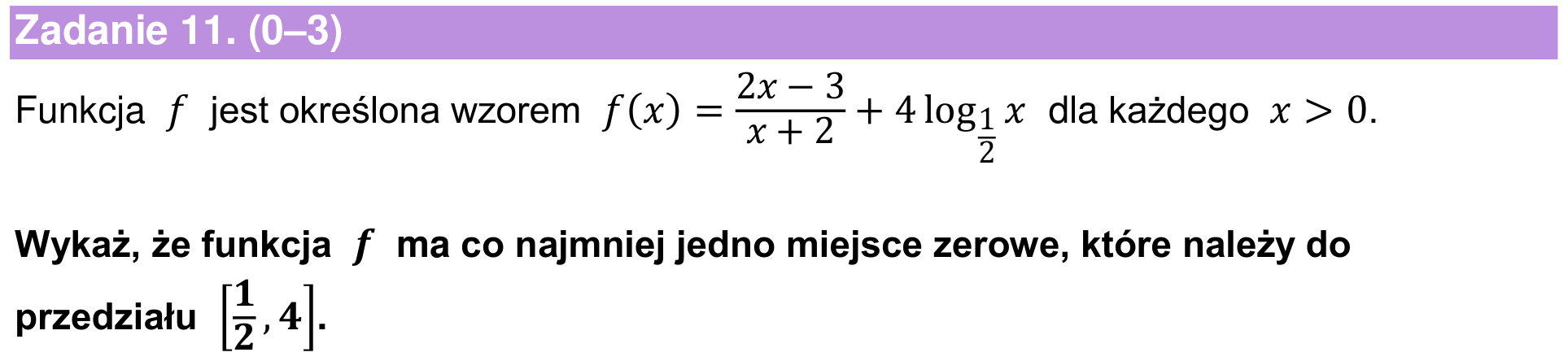 Informator maturalny 2024 – rozszerzenie, zadanie 11
