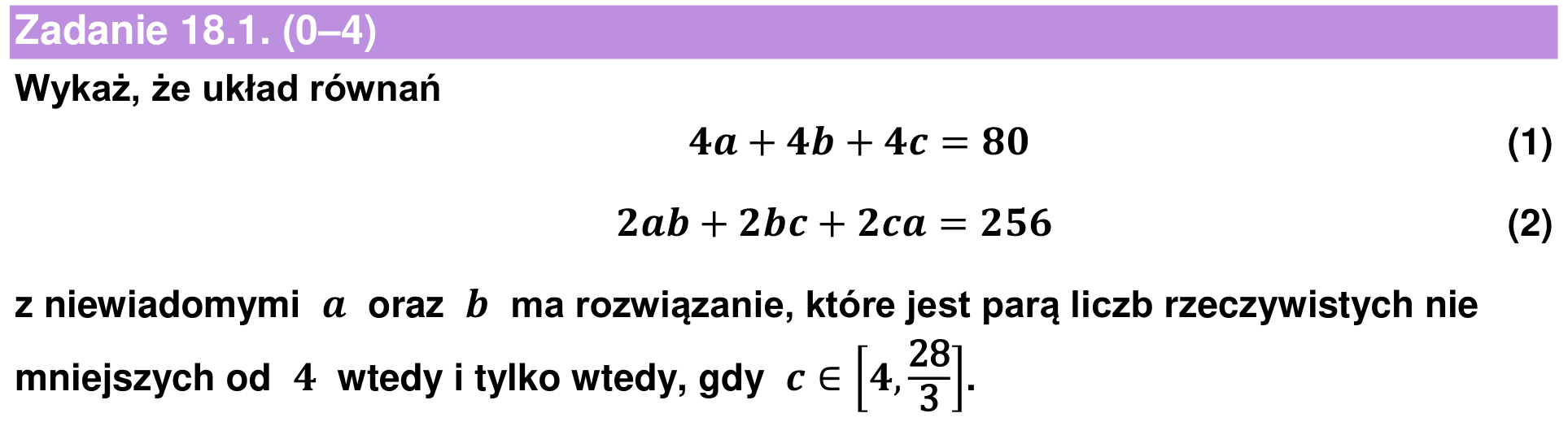 Informator maturalny 2024 – rozszerzenie, zadanie 18.1