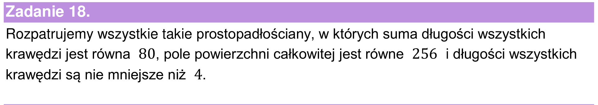 Informator maturalny 2024 – rozszerzenie, wstęp zadania 18