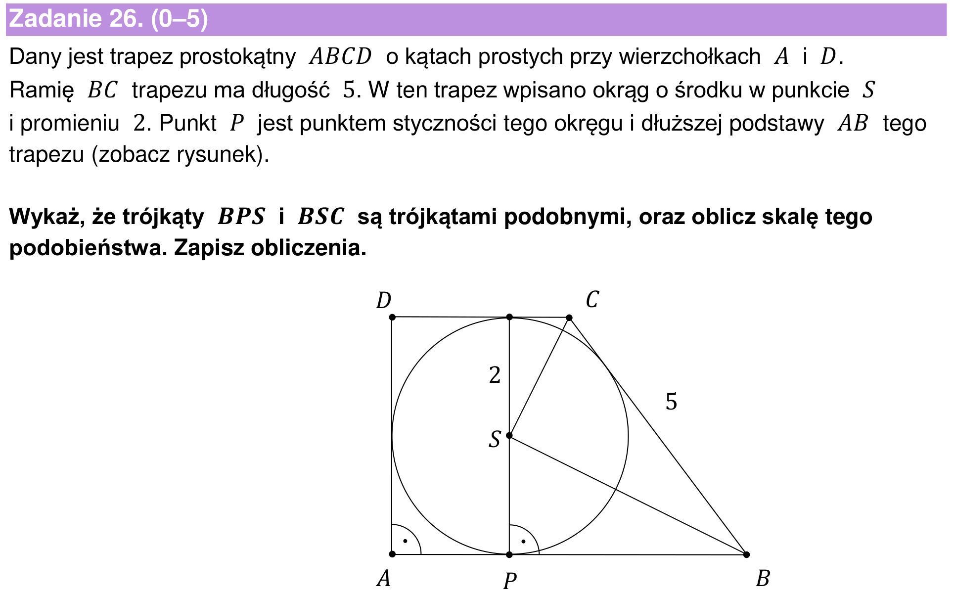 Informator maturalny 2024 – rozszerzenie, zadanie 26