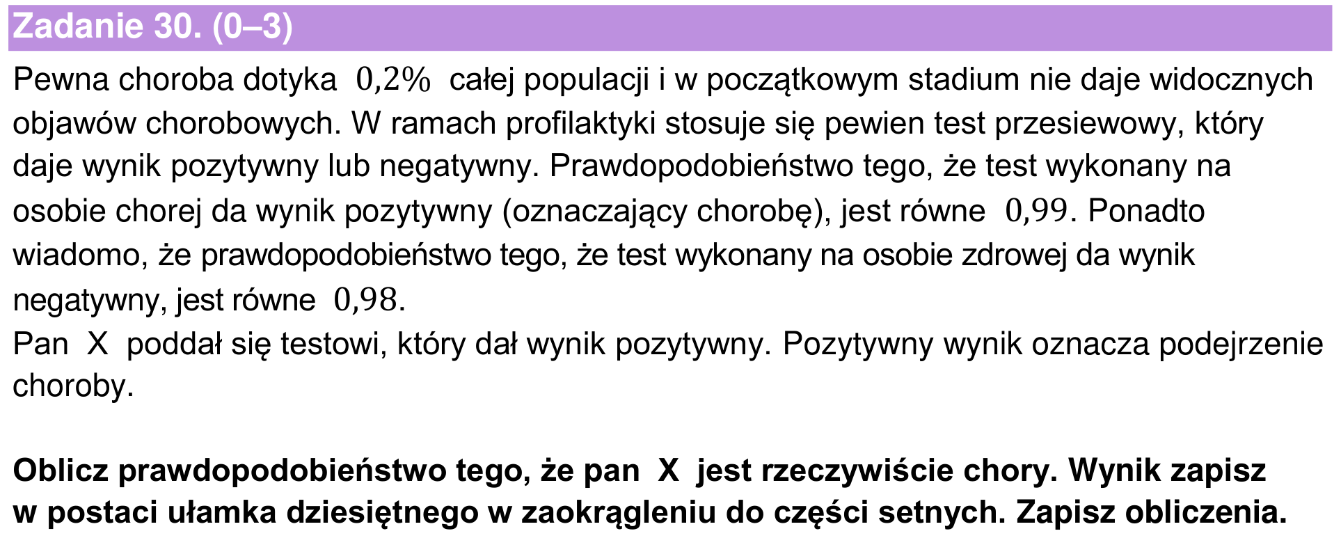 Informator maturalny 2024 – rozszerzenie, zadanie 30