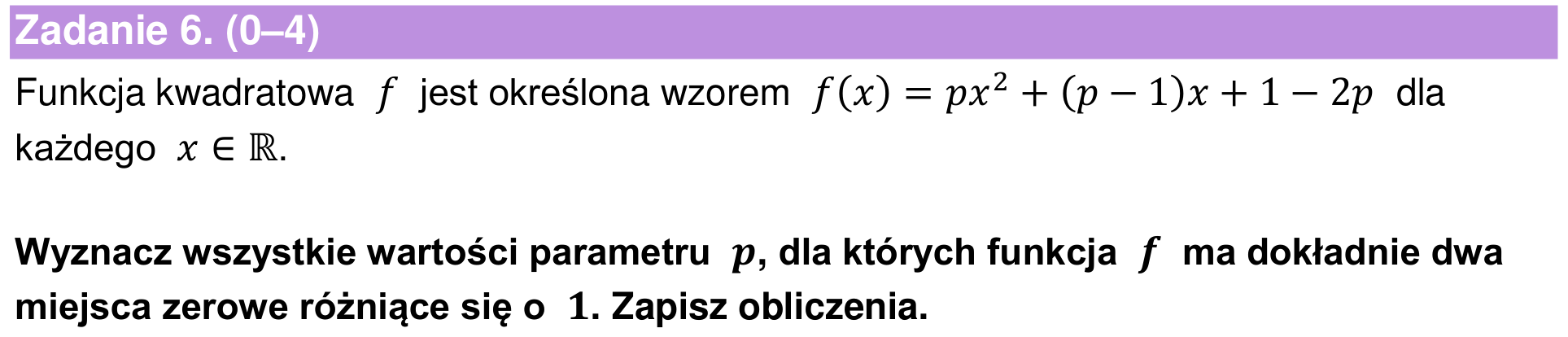 Informator maturalny 2024 – rozszerzenie, zadanie 6