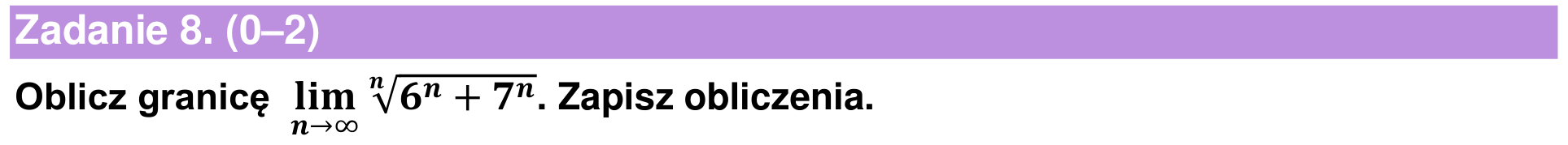 Informator maturalny 2024 – rozszerzenie, zadanie 8