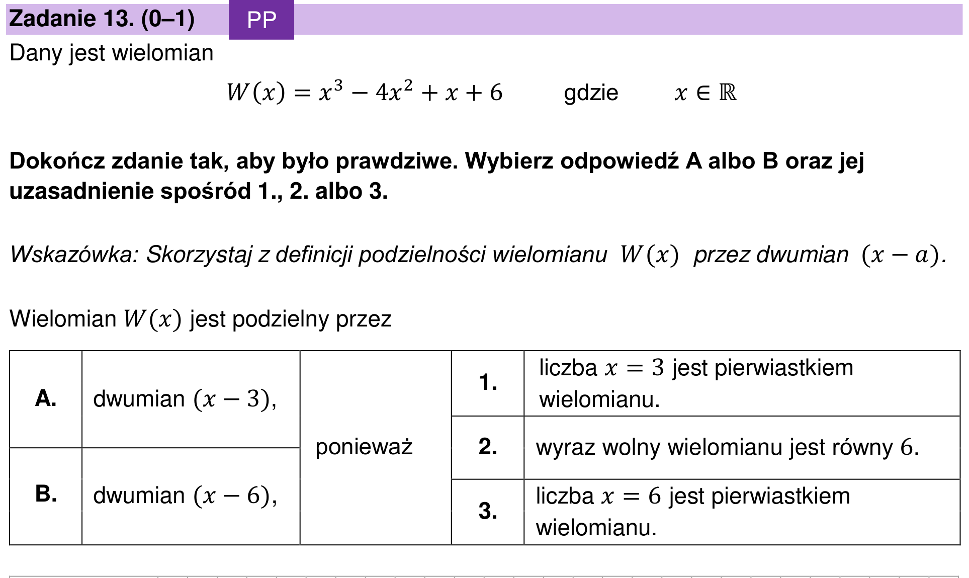 Zbiór zadań 2022 – podstawa, zadanie 13