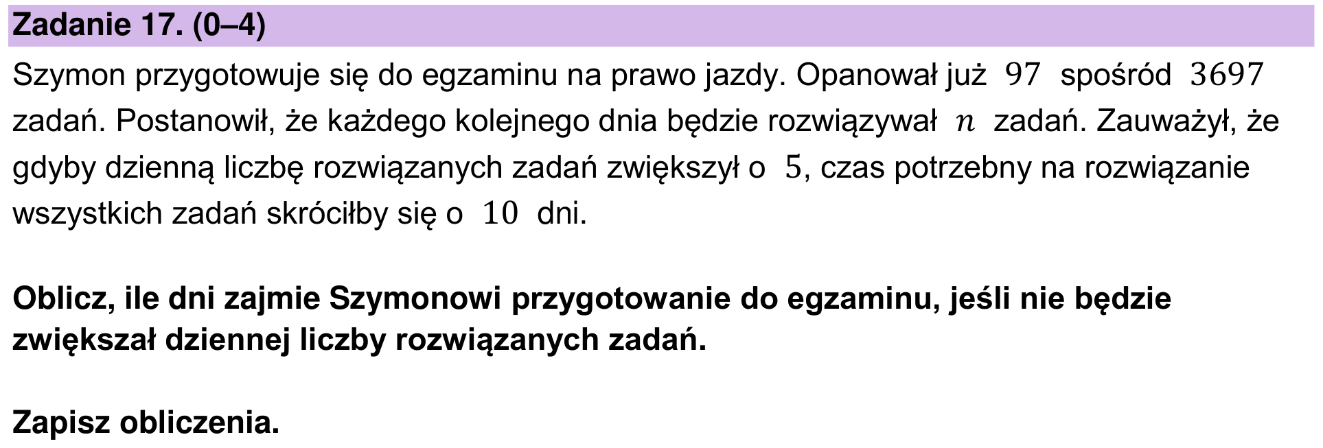 Zbiór zadań 2022 – podstawa, zadanie 17