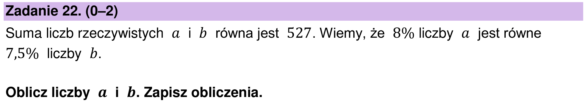 Zbiór zadań 2022 – podstawa, zadanie 22