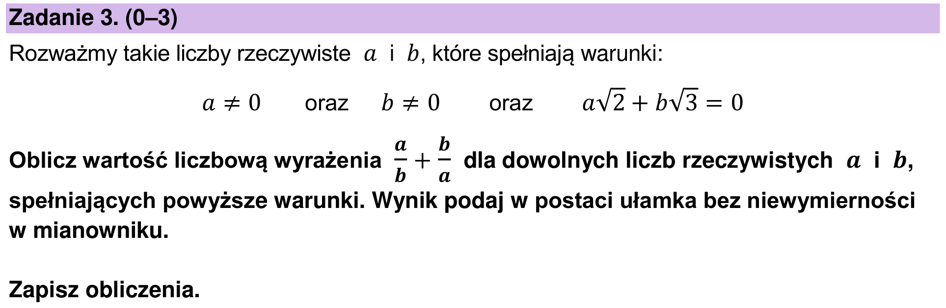 Zbiór zadań 2022 – podstawa, podgląd zadania 3