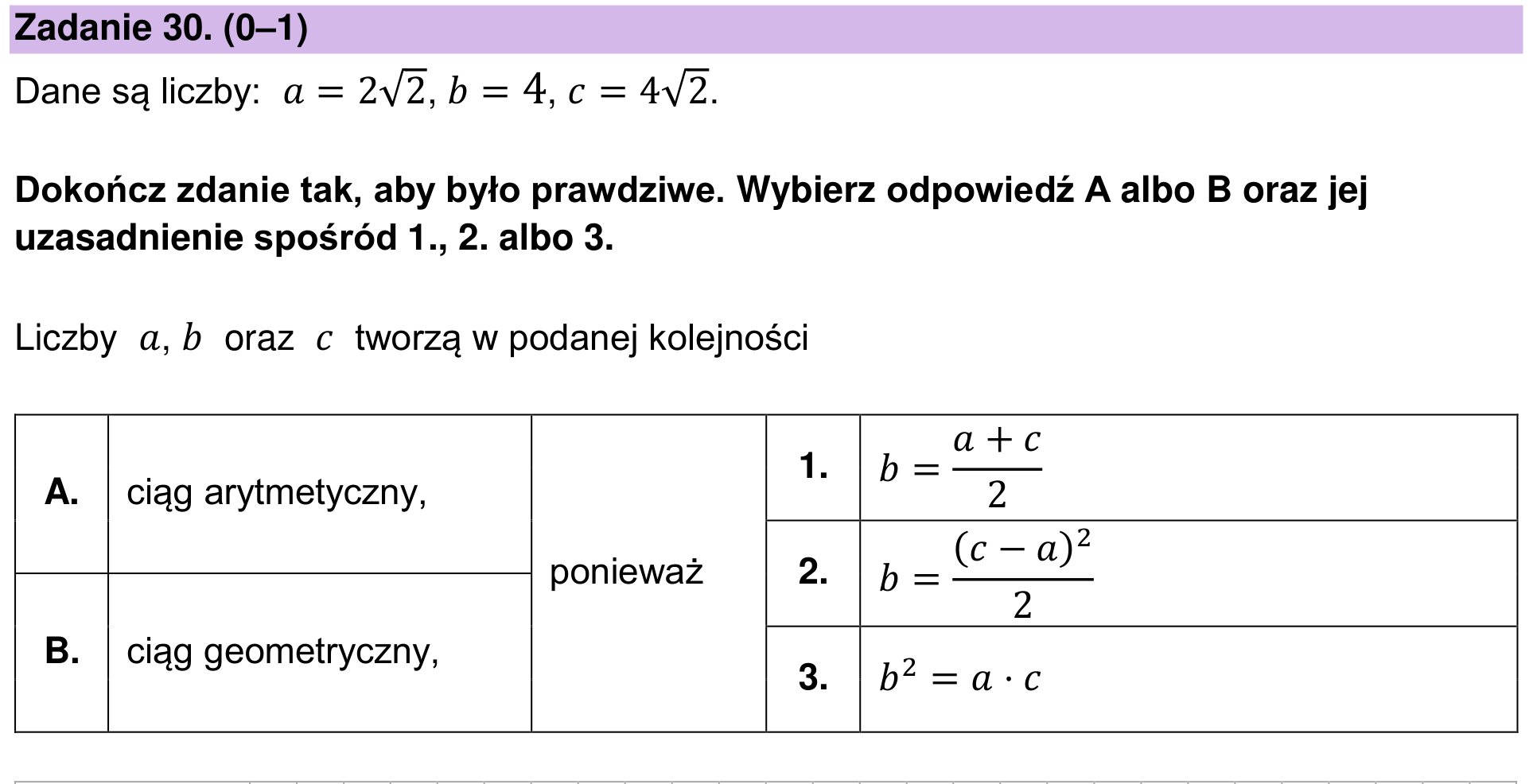 Zbiór zadań 2022 – podstawa, zadanie 30