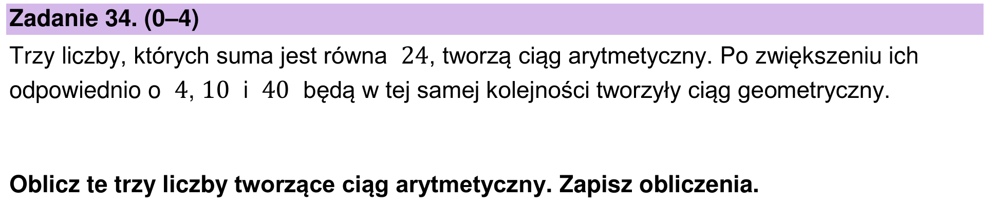 Zbiór zadań 2022 – podstawa, zadanie 34