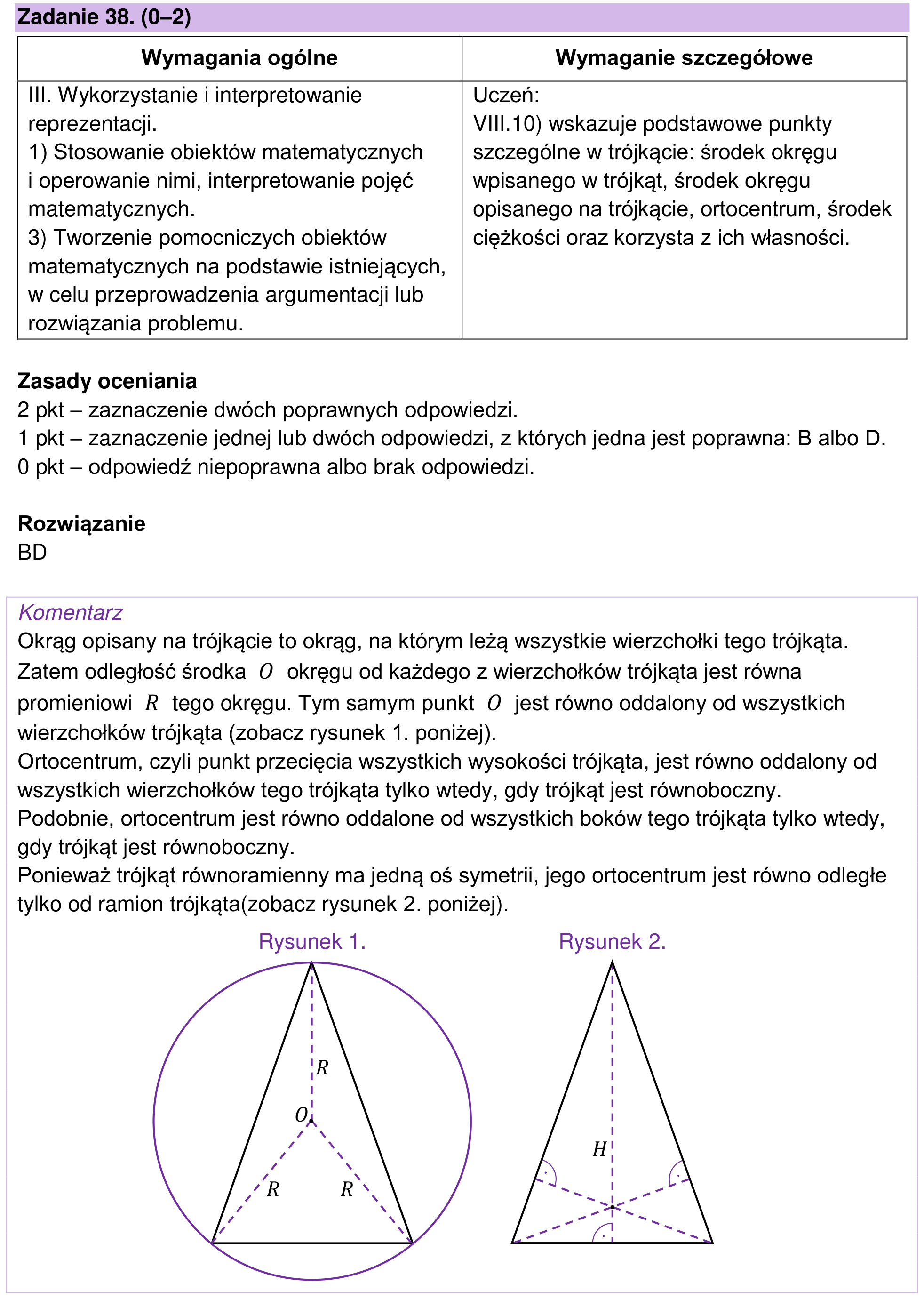 Zbiór zadań 2022 – podstawa, odpowiedź do zadania 38