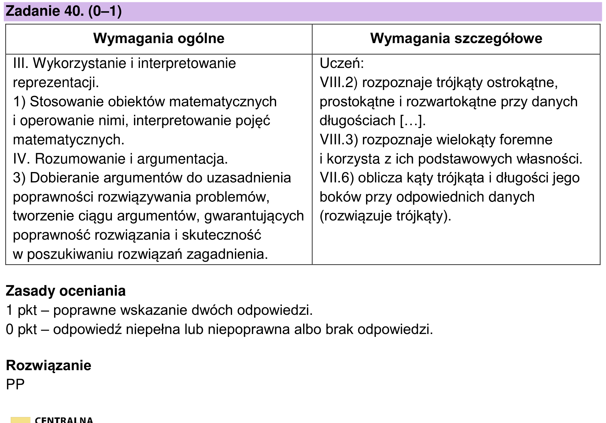 Zbiór zadań 2022 – podstawa, odpowiedź do zadania 40, fragment 1